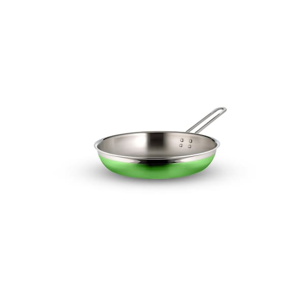 Bon Chef Country French 2 Saute Pan/Skillet-Long Hndle No Cov 11"X2 1/8" 2 Qt 12 Oz - Lime 71308-CF2-L - main